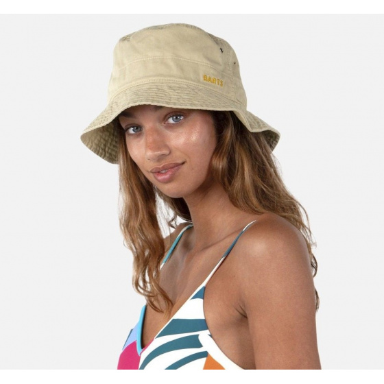 Calomba Beige Cotton Summer Bucket Hat - Barts