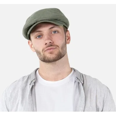 Bunga Cotton Khaki Flat Cap - Barts