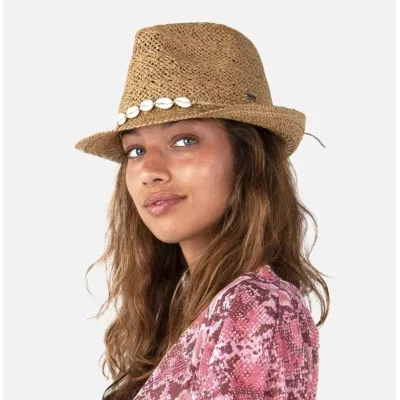 Chapeau Trilby Amurat Marron clair Paille Papier - Barts