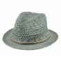 Barts Green Paper Straw Bobizi Trilby Hat