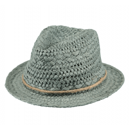 Trilby Bobizi Straw Hat Green Paper - Barts