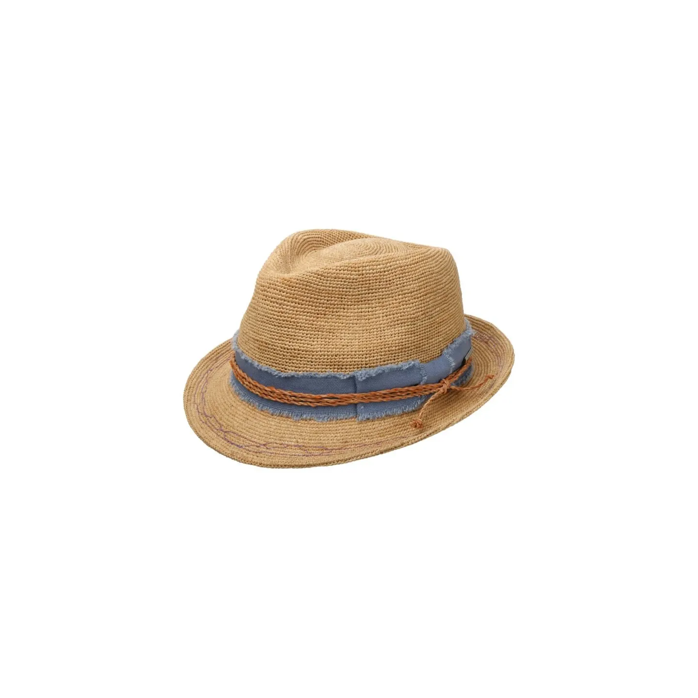 Chapeau Trilby Crocko Paille Naturelle - Stetson