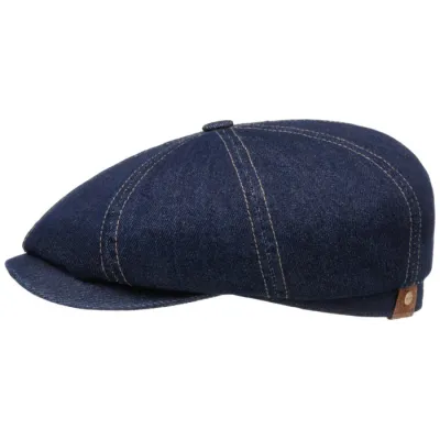 Casquette Hatteras Meto Denim Jean Coton Bleu - Stetson