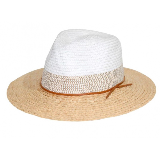 Tina Raffia Straw Fedora Hat UPF50+ - House of Ord