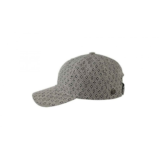 Baseball Cap Ethan Linen Checkered Blue - Traclet