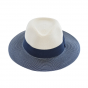Fedora Naledi Hat White Cream/Navy - House of Ord