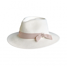 Fedora Sienna Hat White Cream UPF50+ - House of Ord