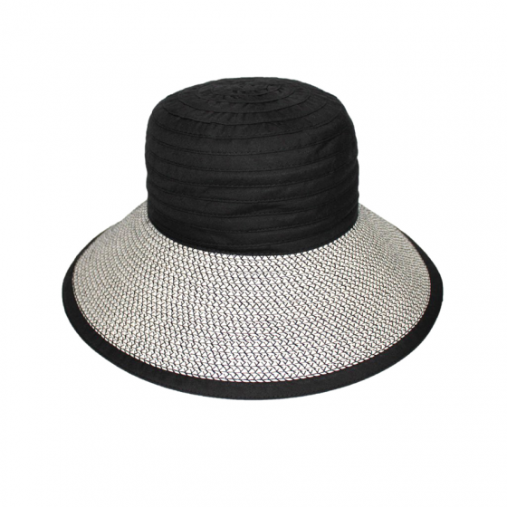 Chapeau cloche Audrey Noir & Blanc UPF50+ - House of Ord
