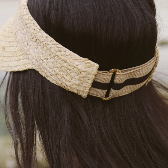 Casquette Visière Noosa Paille Raphia - House of Ord