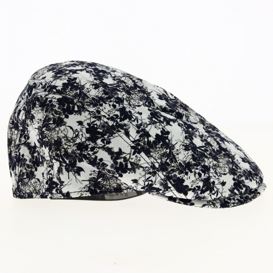 navy foliage flat cap mtm
