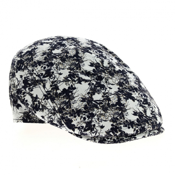 navy foliage flat cap mtm