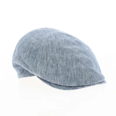Gatsby Duckbill Cap Blue Jeans Linen - Traclet