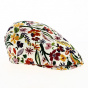 Multicolored Bang Cap with flowers - Traclet