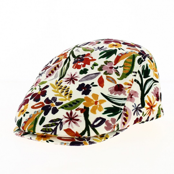 Multicolored Bang Cap with flowers - Traclet
