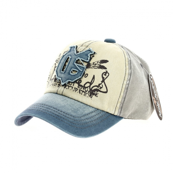 Baseball Cap Sunshine Vintage Cotton Tricolor Blue - Aussie Apparel Baseball Cap Sunshine Vintage Cotton Tricolor Blue - Aussie Apparel