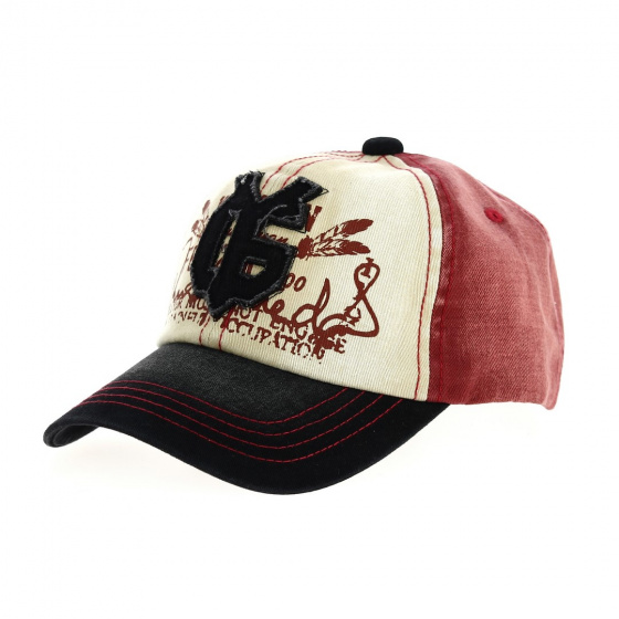 Casquette Baseball Sunshine Vintage Coton Tricolore Noir - Aussie Apparel