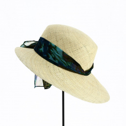 Large Visor Cap Bella Natural Straw - Traclet