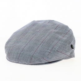 Pierro Cotton Gray Flat Checkered Cap - City Sport