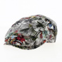 Marco Cotton Grey Multicolored Hawaiian Cap - Flechet