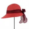 Tabatha Cap Large Red Visor - Traclet