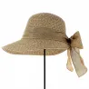 Tabatha Large Visor Cap Taupe - Traclet