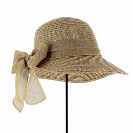 Tabatha Large Visor Cap Taupe - Traclet
