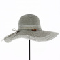 Safia Straw Capeline Grey Paper - Traclet