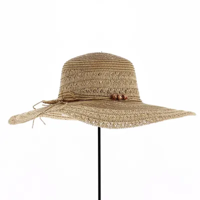 Capeline Safia en Paille Papier Naturel - Traclet