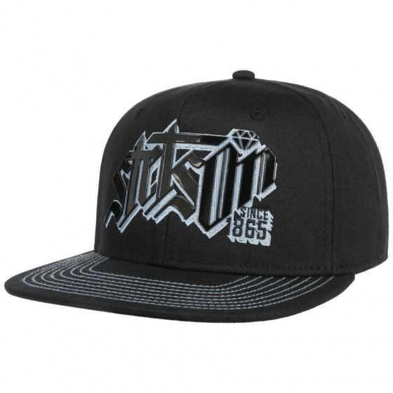 Black Diamond Snapback Cap - Stetson