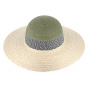 Capeline Marseillan Straw Green & Natural Paper - Traclet