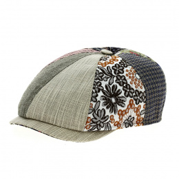 Charly Patchwork Cotton Swing Cap - Marone