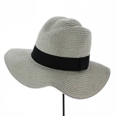 Chapeau Traveller Pablo en Paille Gris - Traclet