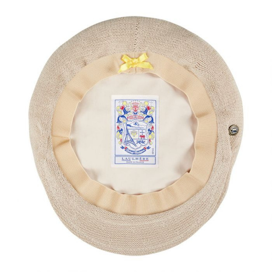 Béret Basque Été Serra Coton Beige - Laulhère Béret Basque Été Serra Coton Beige - Laulhère