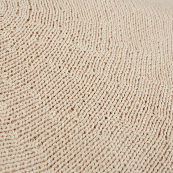 Basque Summer Beret Serra Cotton Beige - Laulhère Basque Summer Beret Serra Cotton Beige - Laulhère