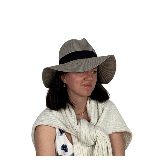 Grey Straw Traveller Pablo Hat - Traclet