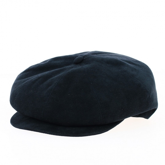 Casquette Gavroche Herman en Alcantara Bleue Marine - Traclet Casquette Gavroche Herman en Alcantara Bleue Marine - Traclet