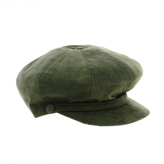 Casquette Gavroche Herman en Alcantara Kaki - Traclet