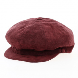 Gavroche Herman cap in Bordeaux Alcantara - Traclet