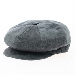 Gavroche Herman Cap in Grey Alcantara - Traclet