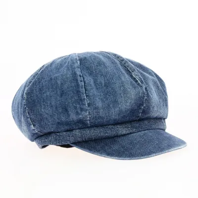 Casquette Gavroche Gabi Effet Jean Bleu Marine - Traclet