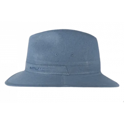 Chapeau Traveller Ashfield Coton Bleu - Hatland