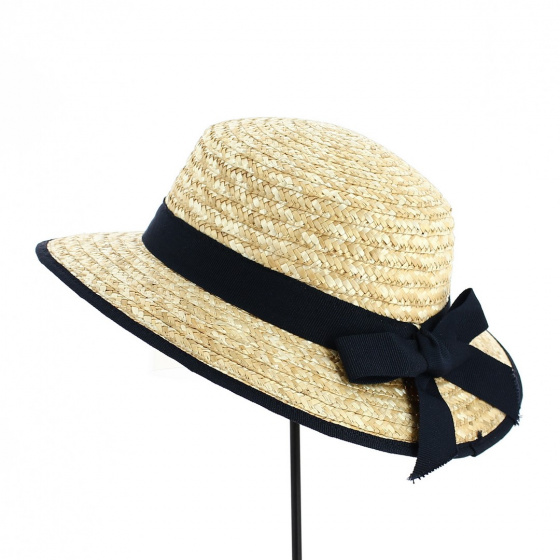 Breton Style Straw Hat Lana - Traclet Breton Style Straw Hat Lana - Traclet