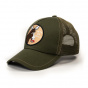 Casquette Trucker Tète de Mule Coton Olive - le Chapoté Paris