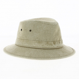 Safari Hat Hamilton Grignan Beige Cotton - Crambes