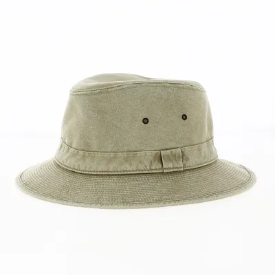 Safari Hat Hamilton Grignan Beige Cotton - Crambes