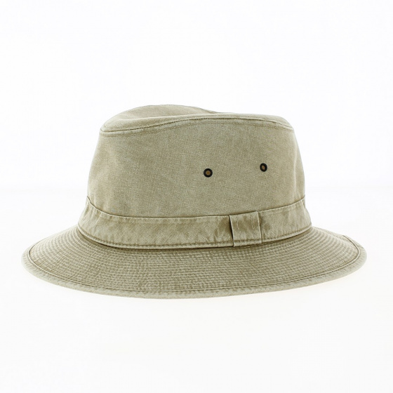Safari Hat Hamilton Grignan Beige Cotton - Crambes
