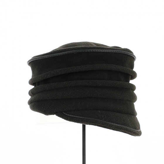 Anna Fleece Cap Dark Brown - TRACLET Anna Fleece Cap Dark Brown - TRACLET
