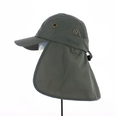 Casquette Tropic Cache-Nuque UPF50+ Anthracite - Hatland