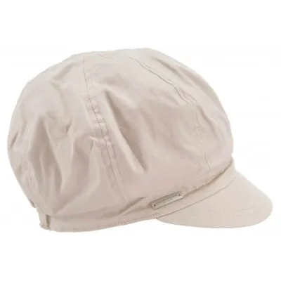 Ambre Beige Newsboy Cap - Seeberger Reference: 679 | Traclet Hat Shop