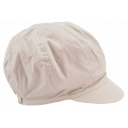 Ambre Beige Newsboy Cap - Seeberger